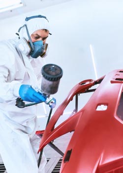 Painting Hail Damaged Vehicle